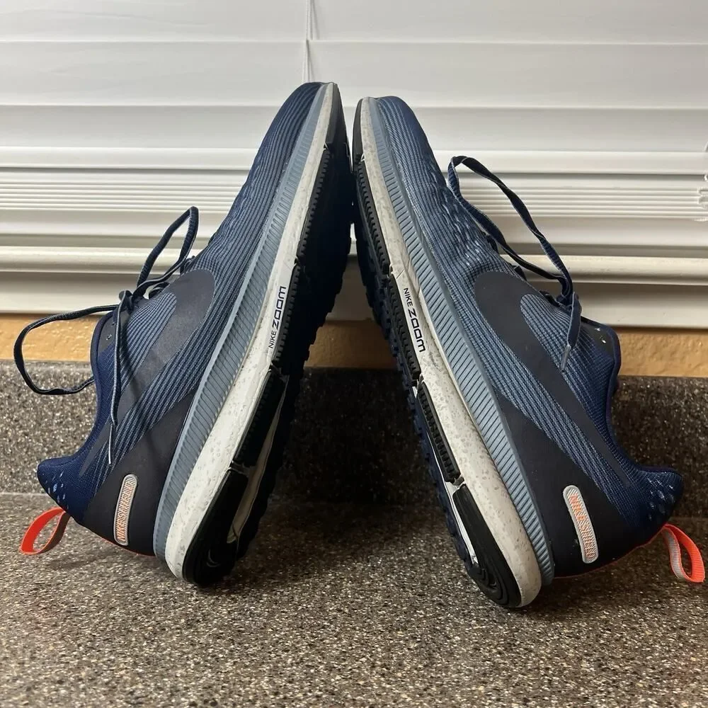 Nike Air Zoom Pegasus 34 Shield Mens Sz 11 Running Shoe Blue Obsidian 907327-400